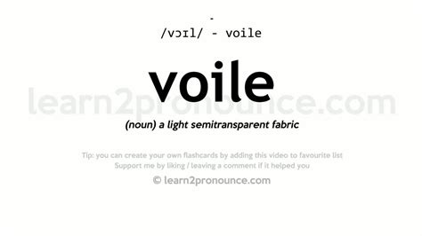 voile pronunciation|vpike.